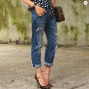 Current/Elliott The Fling Loved Destroy Distressed Jeans Size 26 #2078